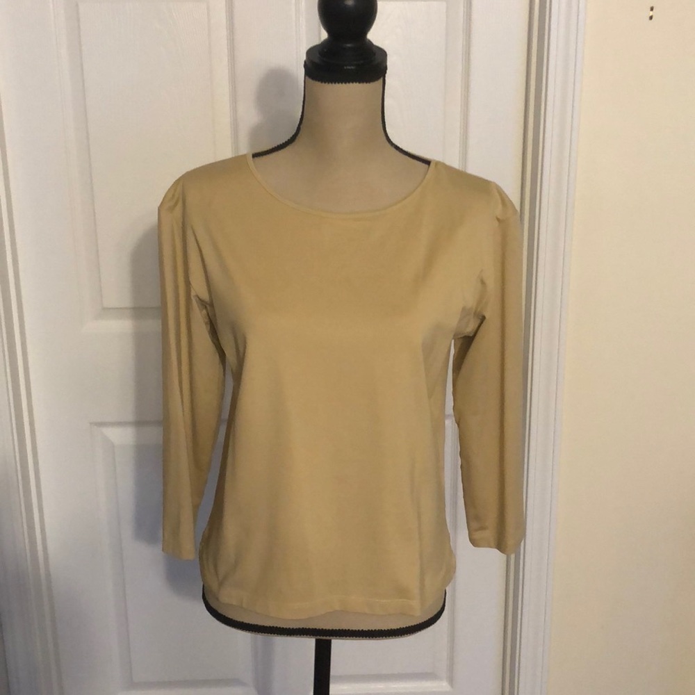 British Khaki Tan Blouse Size XL